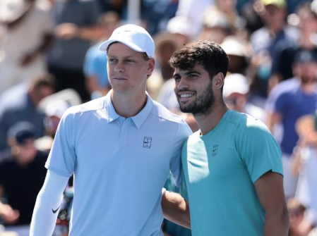 Sinner ao lado de Alcaraz na final do Masters 1000 de Cincinnati de 2025