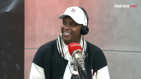 Jô, ex-atacante do Atlético, na Mesa Redonda do Atlético, da Itatiaia