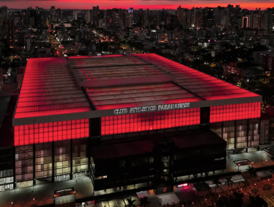 Ligga Arena, em Curitiba, no Paraná