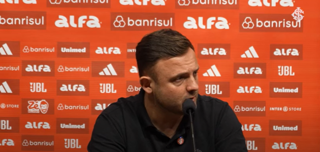 André Mazzuco, executivo do Inter, em entrevista coletiva pós-jogo