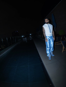 Gabigol comemorou aniversário de 29 anos com festa tema azul e branco