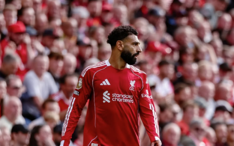 Mohammed Salah em ação pelo Liverpool