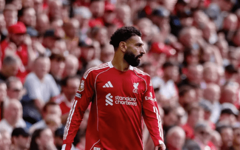 Mohammed Salah em ação pelo Liverpool