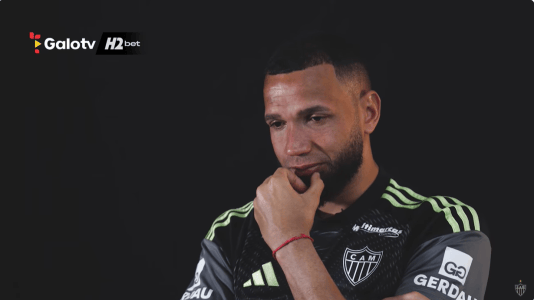 Everson, do Atlético, durante documentário da GaloTV