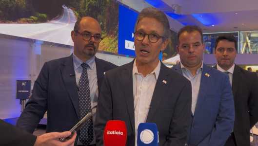 Governador Romeu Zema na B3, em São Paulo