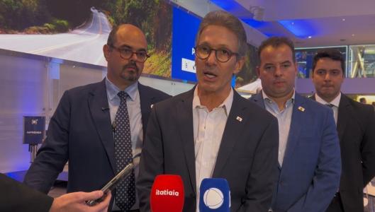 Governador Romeu Zema na B3, em São Paulo