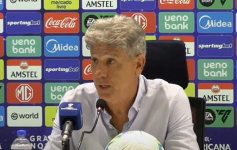 Renato Gaúcho após o empate do Fluminense com o Lanús, no Maracanã