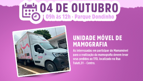 Projeto especial em apoio à Campanha Outubro Rosa acontece em Três Corações no próximo final de semana