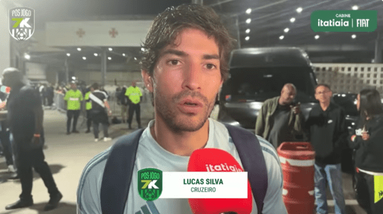 Lucas Silva em entrevista à Itatiaia após derrota do Cruzeiro para o Vasco