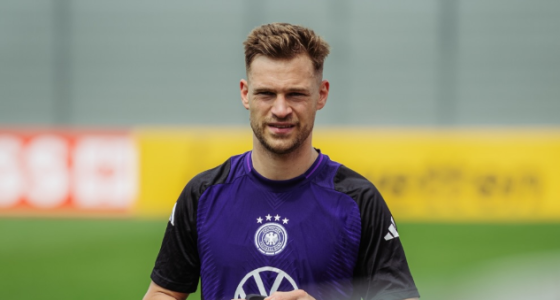 Kimmich em treino da Seleção Alemã