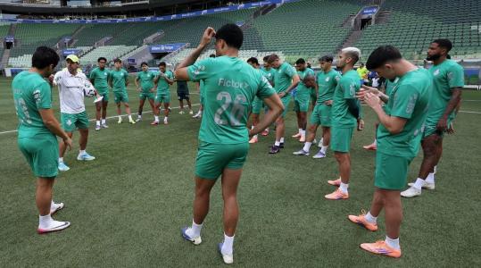 Palmeiras treinou no Allianz Parque