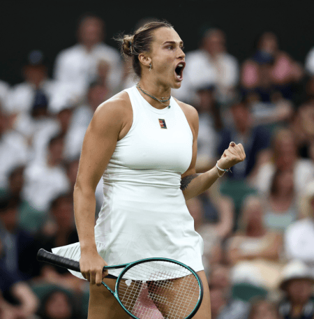 Aryna Sabalenka durante disputa de Wimbledon