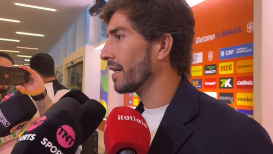 Lucas Silva, capitão do Cruzeiro, durante sorteio das semifinais da Copa do Brasil