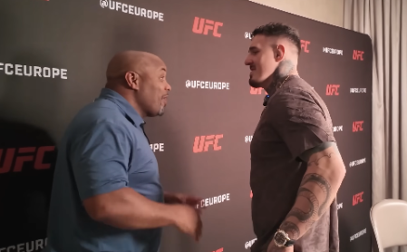Chris Cormier e Tom Aspinall, em vídeo publicado nessa quarta-feira (22)