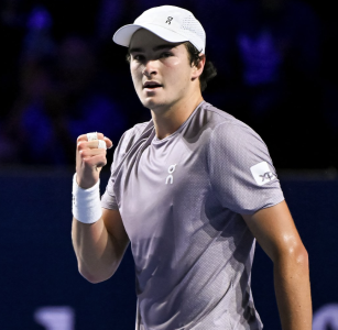 João Fonseca durante ATP da Basileia