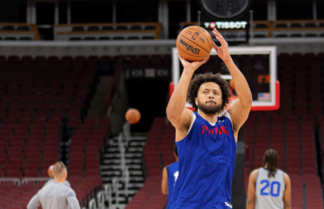 Cade Cunningham em treino dos Pistons