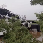 Vídeo: imagens mostram momento que estrutura de festa universitária desaba em SP