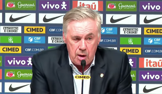 Carlo Ancelotti, treinador da Seleção Brasileira
