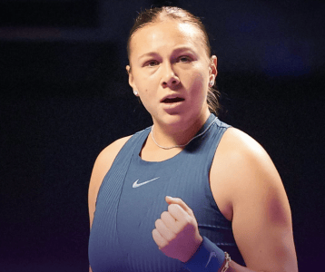 Anisinova durante WTA Finals