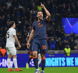 carlos August marca pela Inter na Champions League