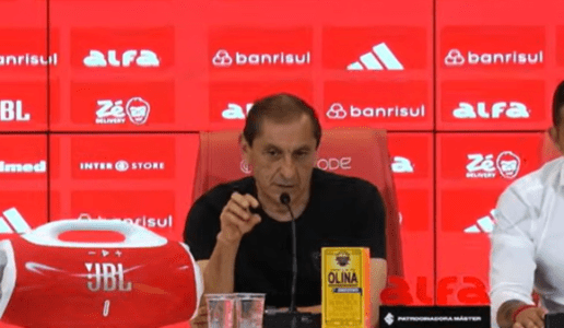 Ramón Díaz na entrevista coletiva pós-jogo do Inter contra o Bahia