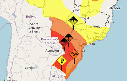 Após tornado, Paraná tem combo de alertas de tempestade e granizo