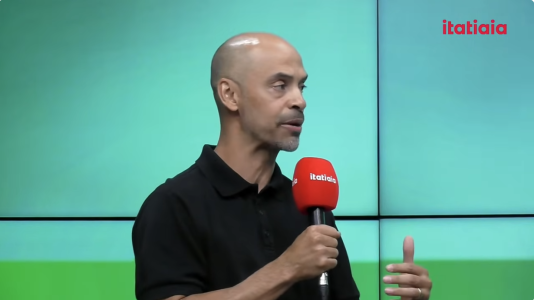 Marques, ídolo do Atlético, durante programa "Domingão Esportivo", da Itatiaia