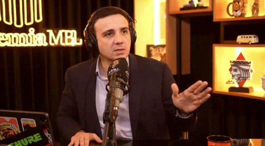 Pré-candidato à Presidência da República pelo partido Missão, Renan Santos