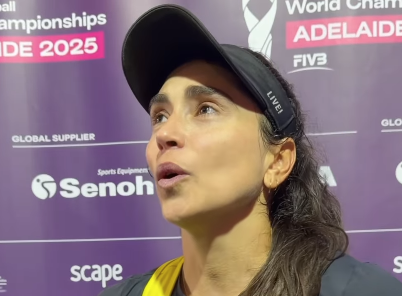 Carol Solberg, jogadora de vôlei e filha de Isabel Salgado