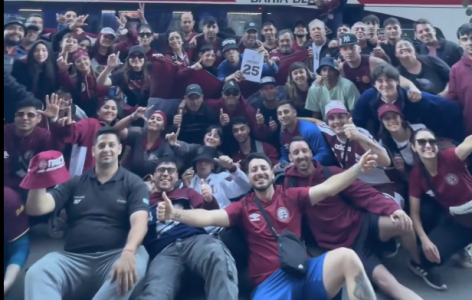 Festa de torcedores do Lanús após título da Copa Sul-Americana