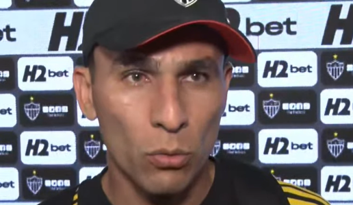 Junior Alonso, titular do Atlético, em entrevista após o jogo contra o Flamengo