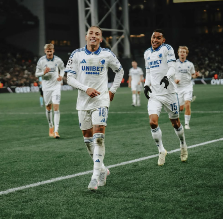 Robert, ex-Cruziero, marcou um dos gols na vitória do Copenhagen