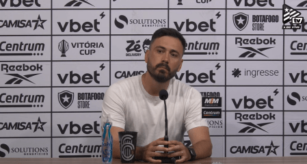 Davide Ancelotti, técnico do Botafogo, após a partida contra o Cruzeiro