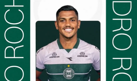 Atacante Pedro Rocha, novo reforço do Coritiba