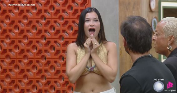 Duda fica em choque ao ver Dudu Camargo voltando da Roça