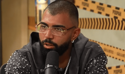 Gabigol, atacante do Cruzeiro, em entrevista ao Podpah nesta sexta-feira (19)