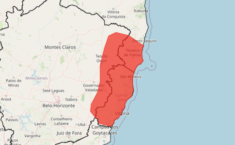 Inmet emite alerta vermelho para 84 cidades de Minas Gerais