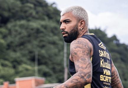 Gabigol durante treino do Santos para a estreia do Campeonato Paulista 2026