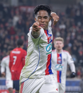 Endrick em estreia pelo Lyon