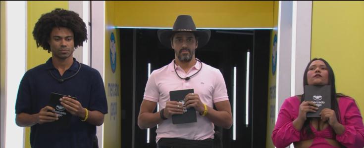 Breno, Alberto e Chaiany participaram da dinâmica