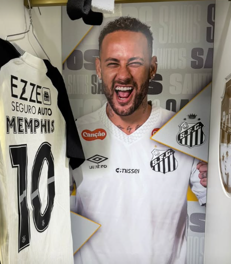 Memphis e Neymar interagem nas redes antes de Corinthians x Bahia