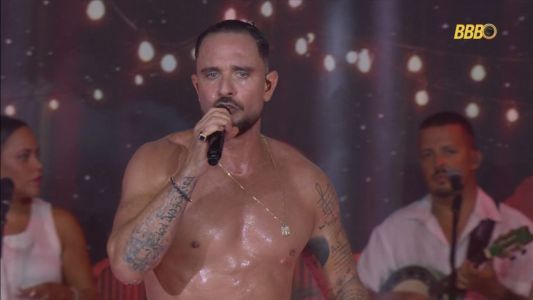 Diogo Nogueira embalou festa do BBB 26 nesta sexta-feira (31)