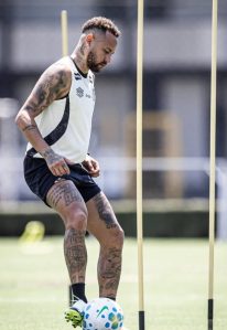 Neymar, meia-atacante do Santos