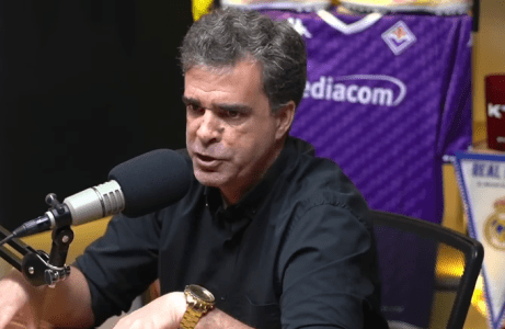 Júnior Lopes durante participação no Charla Podcast
