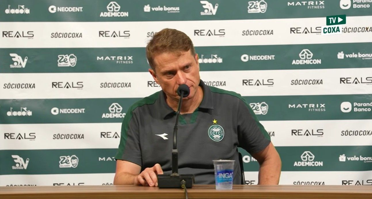 Veja o que disse Seabra após a vitória surpreendente do Coritiba sobre o Cruzeiro
