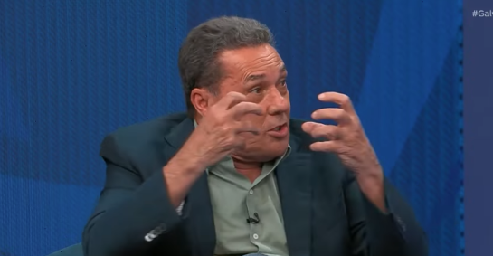 Vanderlei Luxemburgo, em participação no Galvão e Amigos, da Rede Bandeirantes