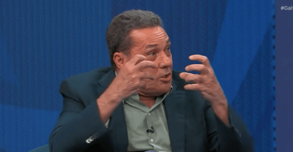 Vanderlei Luxemburgo, em participação no Galvão e Amigos, da Rede Bandeirantes