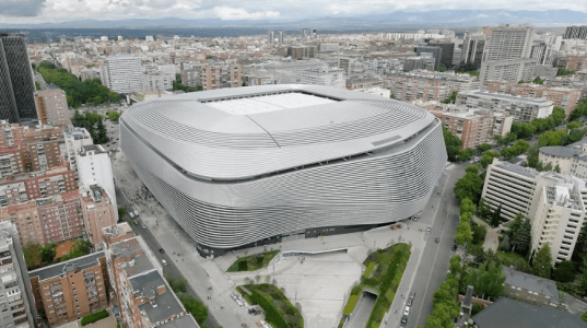 Estádio Santiago Bernabéu, em Madri, na Espanha