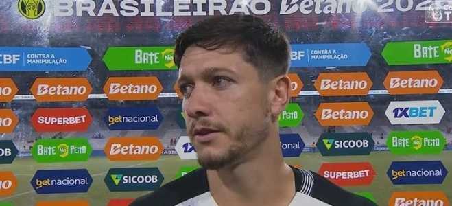Garro falou com a transmissão de TV após a vitória do Corinthians sobre o Athletico