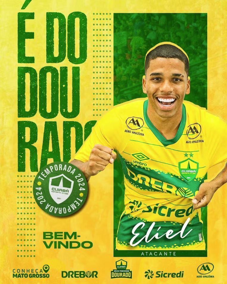 Cuiabá anuncia a contratação de jovem atacante para a temporada 2024